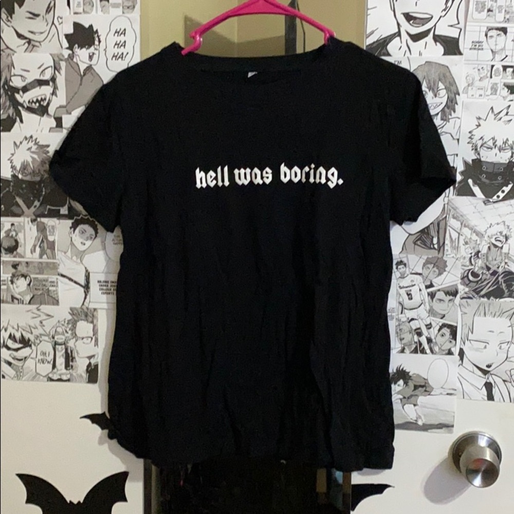Hell was boring graphic tee